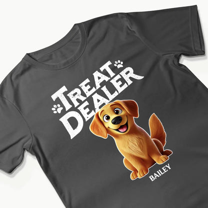 3D Effect Cartoon Dog Treat Dealer Personalized Shirt, Gift For Dog Lovers