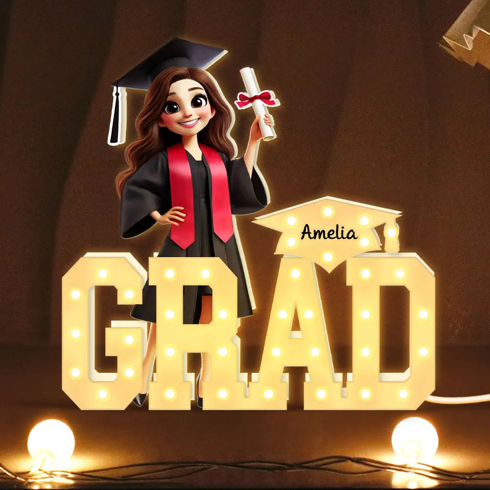 3D Effect 2025 Graduation Marquee Letters Personalized Light Box, Graduation Gift, Senior, Class of 2025