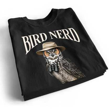 Bird Nerd Funny Bird Watcher Shirt, Twitcher Shirt, Gift for Bird Lover Personalized Dark Color Shirt