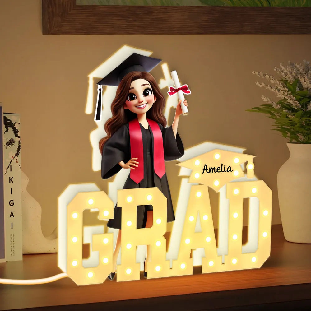 3D Effect 2025 Graduation Marquee Letters Personalized Light Box, Graduation Gift, Senior, Class of 2025