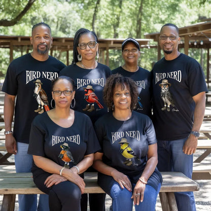 Bird Nerd Funny Bird Watcher Shirt, Twitcher Shirt, Gift for Bird Lover Personalized Dark Color Shirt