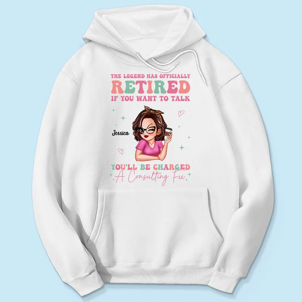 The Legend Has Officially Retired Personalized Shirt, Gift for Mom, Grandma, Bestie