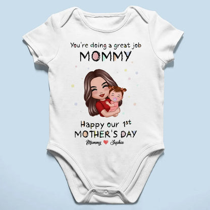 You're Doing Great Job Mommy Daddy Personalized Baby Onesie Baby Shirt
