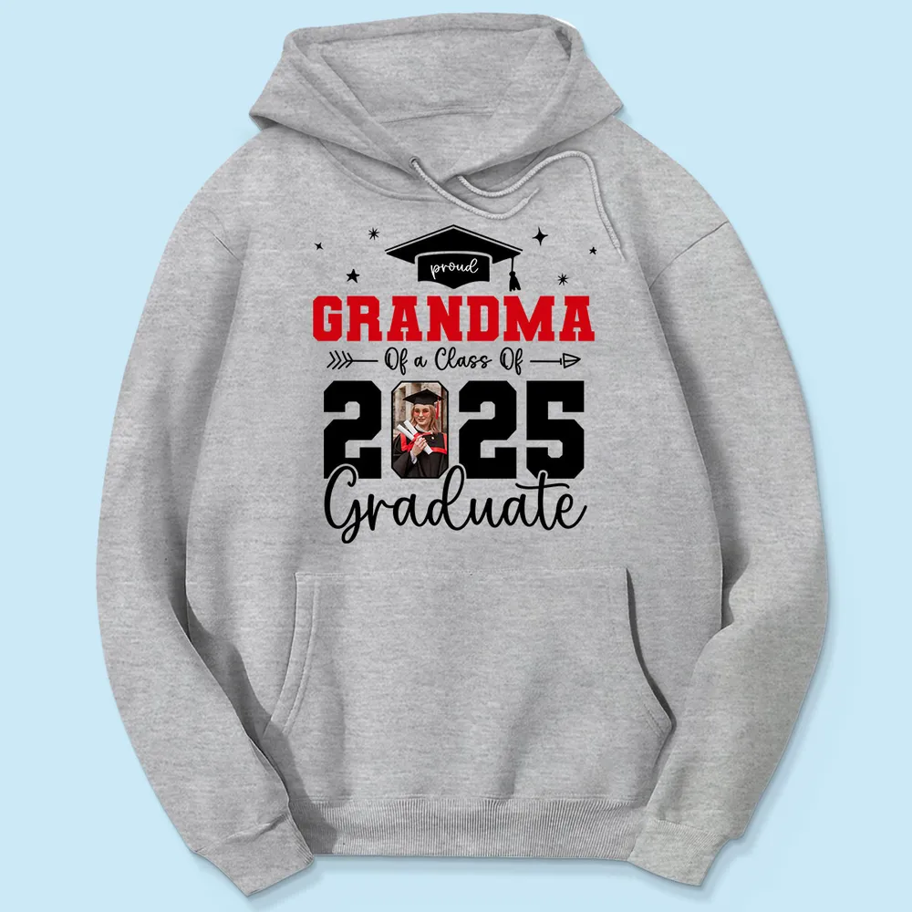 Proud Family Of 2025 Senior Graduation Photo Personalized Shirt