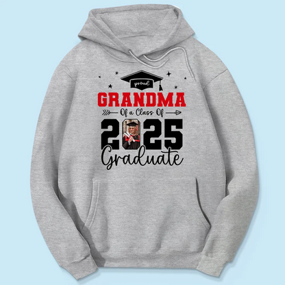 Proud Family Of 2025 Senior Graduation Photo Personalized Shirt