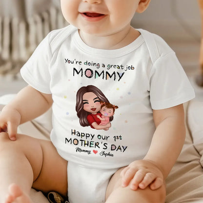 You're Doing Great Job Mommy Daddy Personalized Baby Onesie Baby Shirt