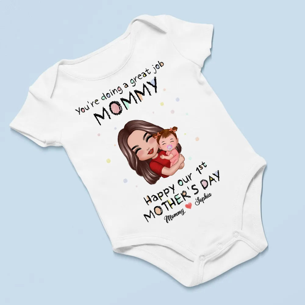 You're Doing Great Job Mommy Daddy Personalized Baby Onesie Baby Shirt