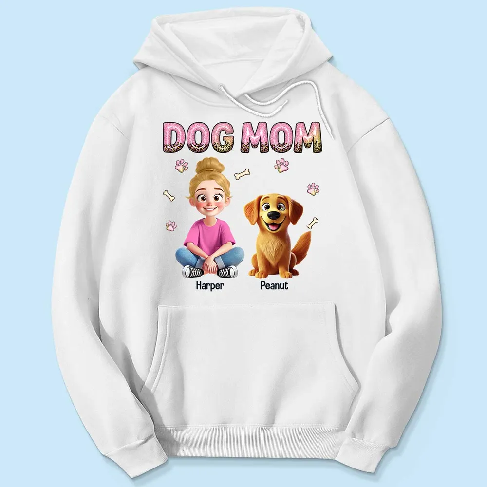 Animation Cartoon Galaxy Pattern Dog Mom Personalized Shirt, Gift For Dog Lovers