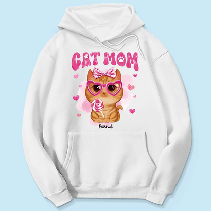 Valentine's Day Watercolor Cute Cats - Personalized Shirt