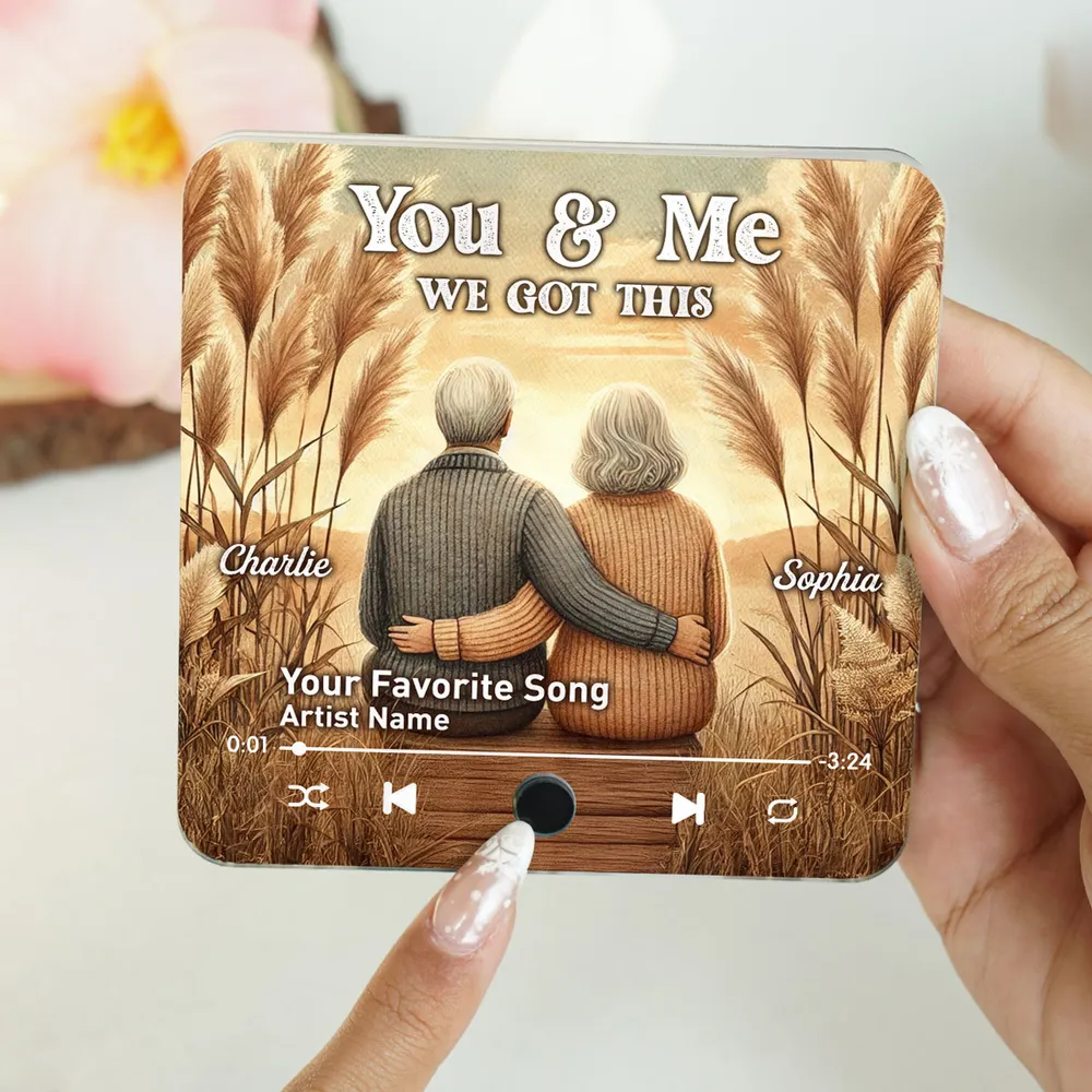 You & Me We Got This Old Couple Favorite Song Personalized Music Fridge Magnet, Valentine's Gift For Her, Gift For Him