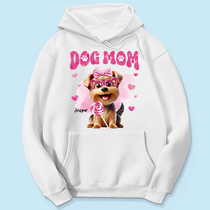 Valentine's Day Funny Cartoon Dogs Dog Mom Personalized Shirt, Valentine's Day Gift For Dog Lovers, Dog Moms