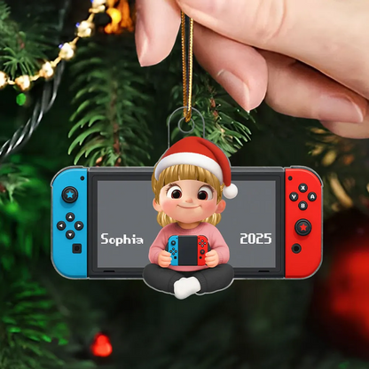 Gamer 3D Effect - Personalized Acrylic Ornament