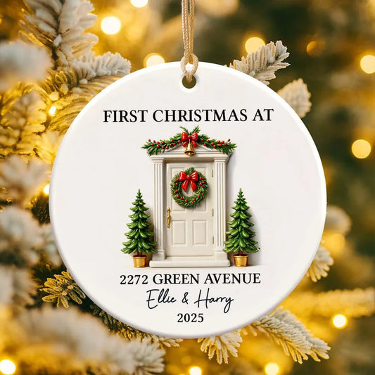 First Christmas New Home 3D Effect - Personalized Acrylic Ornament - New Home Decor