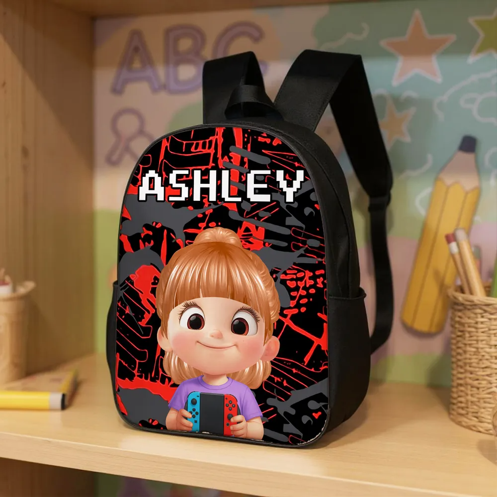 Boys Gamer Personalized Backpack for School