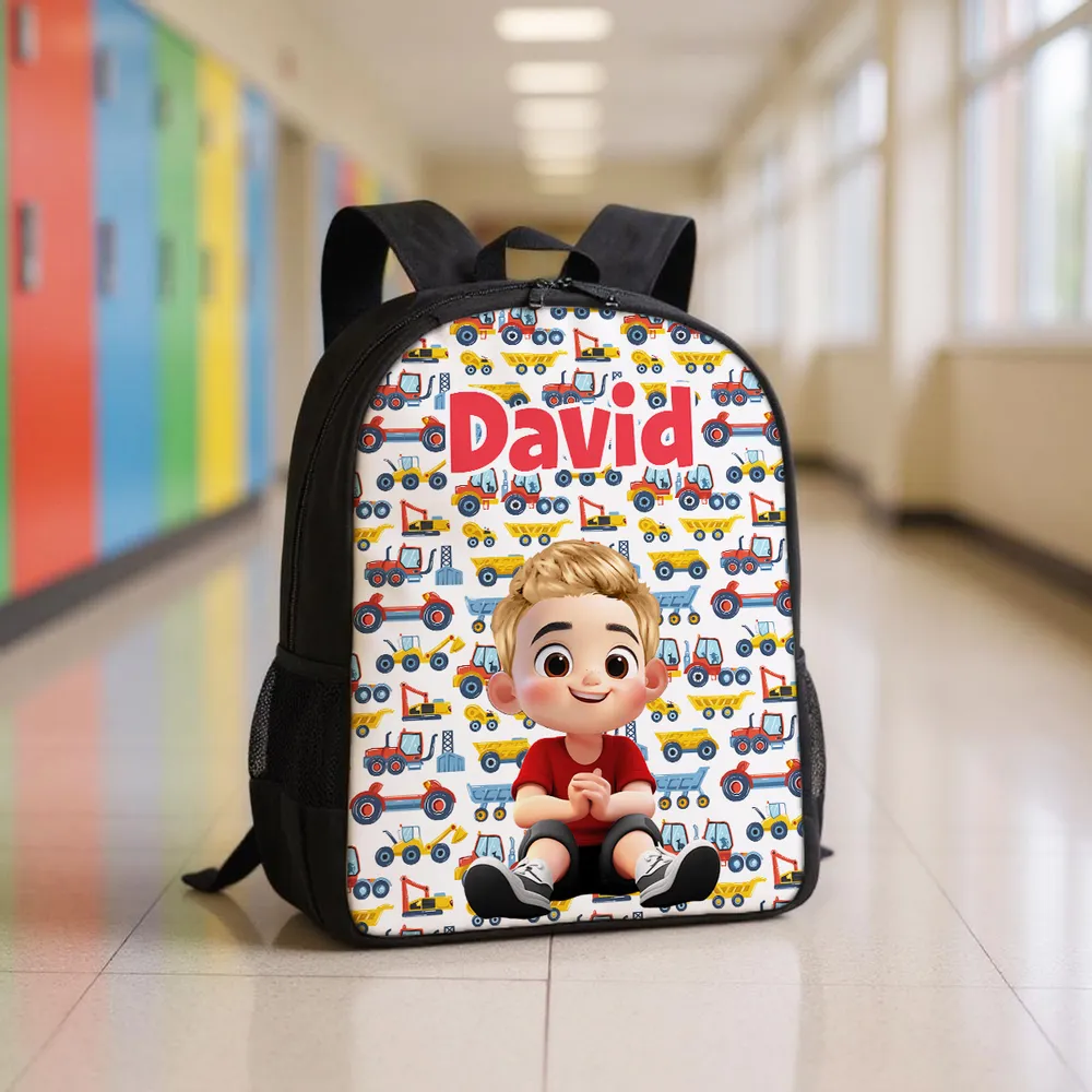 Rainbow Dinosaur Unicorn Personalized Kid Backpack, Back to School Backpack for Boys, Girls, 12 Different Designs