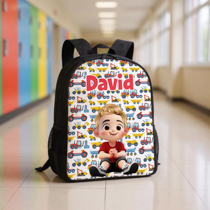 Rainbow Dinosaur Unicorn Personalized Kid Backpack, Back to School Backpack for Boys, Girls, 12 Different Designs