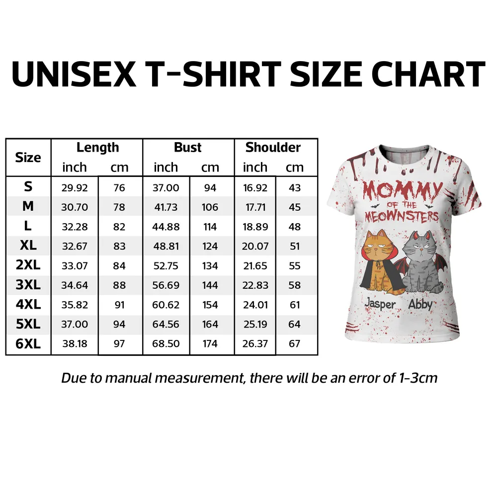 Halloween Mommy Daddy Of The Monsters Cats Personalized Shirt, Spooky Halloween Costume For Cat Lovers, Cat Mom, Cat Dad