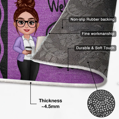 Teacher Crayon Welcome To Classroom Personalized Doormat| Back To School Gift, Classroom Decoration