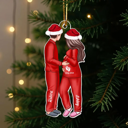 Expecting Parents Christmas Pregnancy - Personalized Acrylic Ornament