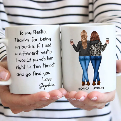 Thanks For Being My Bestie Funny Gift For Best Friends Personalized Mug