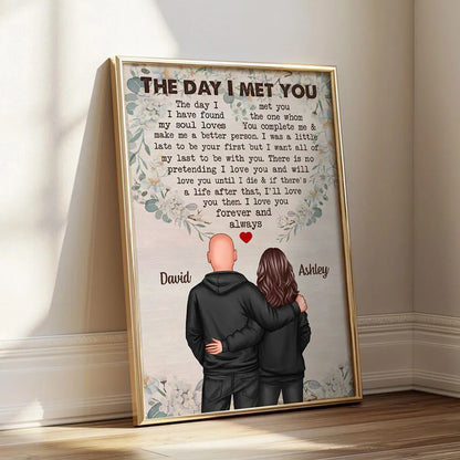 We're A Team Couple Back View Personalized Poster, Valentine's Day, Anniversary Gift For Him, For Her