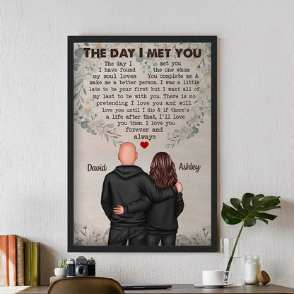 We're A Team Couple Back View Personalized Poster, Valentine's Day, Anniversary Gift For Him, For Her