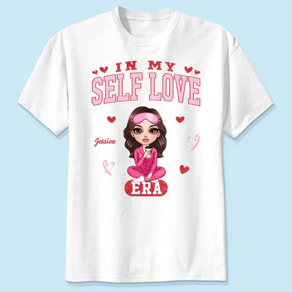 In My Self Love Era Valentine's Personalized Sweater, Personalized Valentine Anti-Valentine Sweater