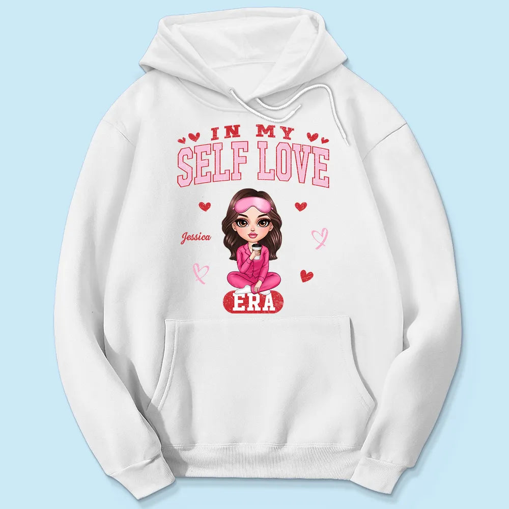 In My Self Love Era Valentine's Personalized Sweater, Personalized Valentine Anti-Valentine Sweater