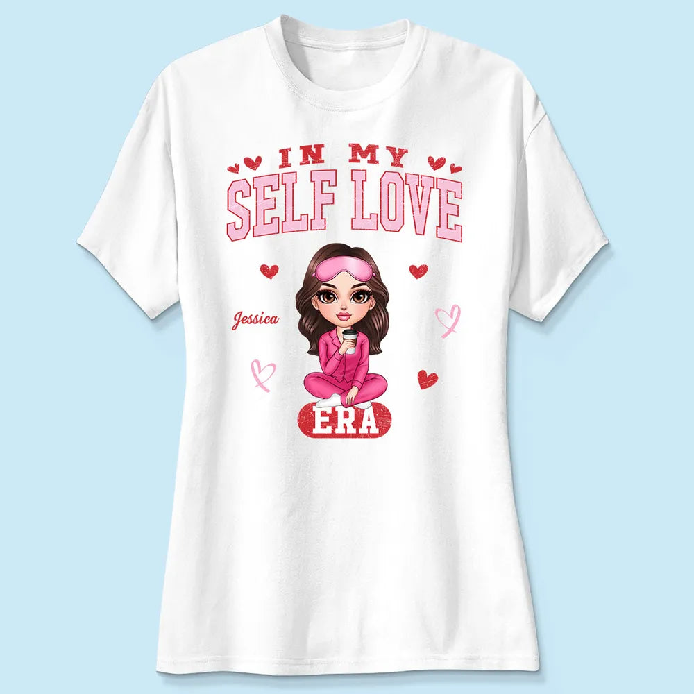 In My Self Love Era Valentine's Personalized Sweater, Personalized Valentine Anti-Valentine Sweater