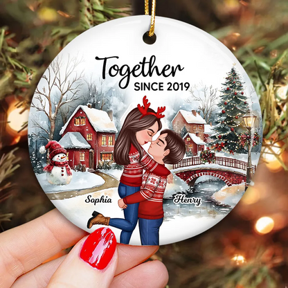 Couple You And Me We Got This Winter Scenes Personalized Acrylic Ornament