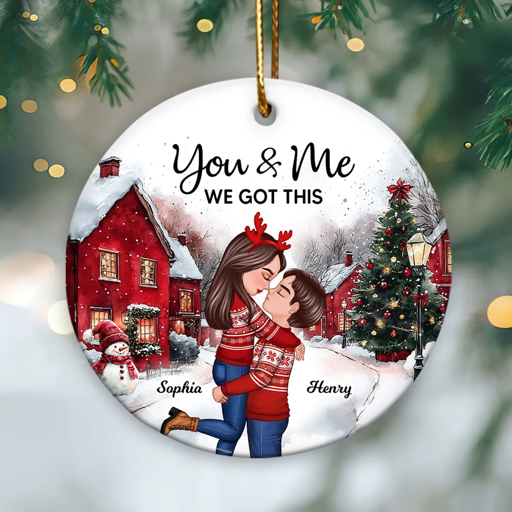 Couple You And Me We Got This Winter Scenes Personalized Acrylic Ornament