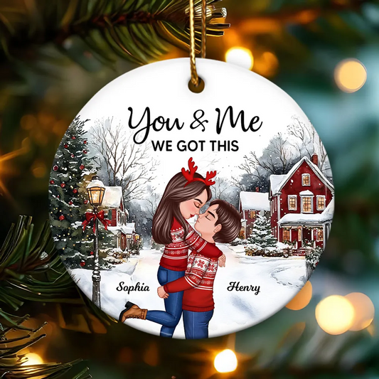 Couple You And Me We Got This Winter Scenes Personalized Acrylic Ornament