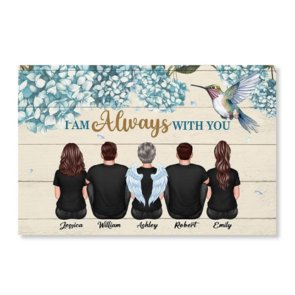 Hummingbird I Am Always With You Memorial Personalized Poster