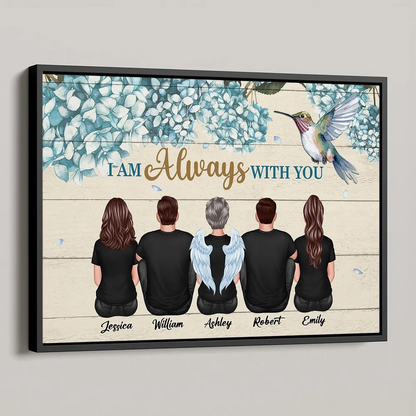 Hummingbird I Am Always With You Memorial Personalized Poster