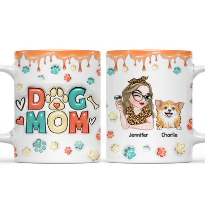 Mom Of Dogs Version 2 - Personalized Custom 3D Inflated Effect Mug