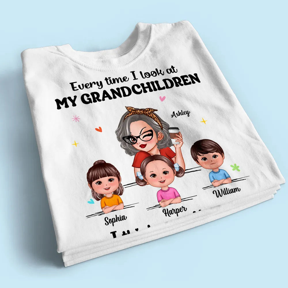 Wow How Did I Get So Lucky Personalized Shirt, Gift For Grandma