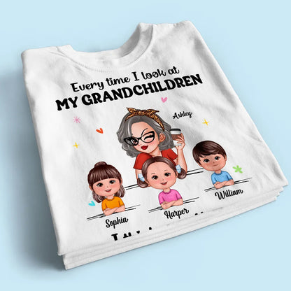 Wow How Did I Get So Lucky Personalized Shirt, Gift For Grandma