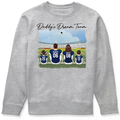 American Football Dad Team Family Personalized Shirt
