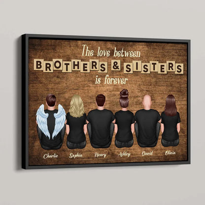 Love Between Brothers & Sisters Personalized Poster