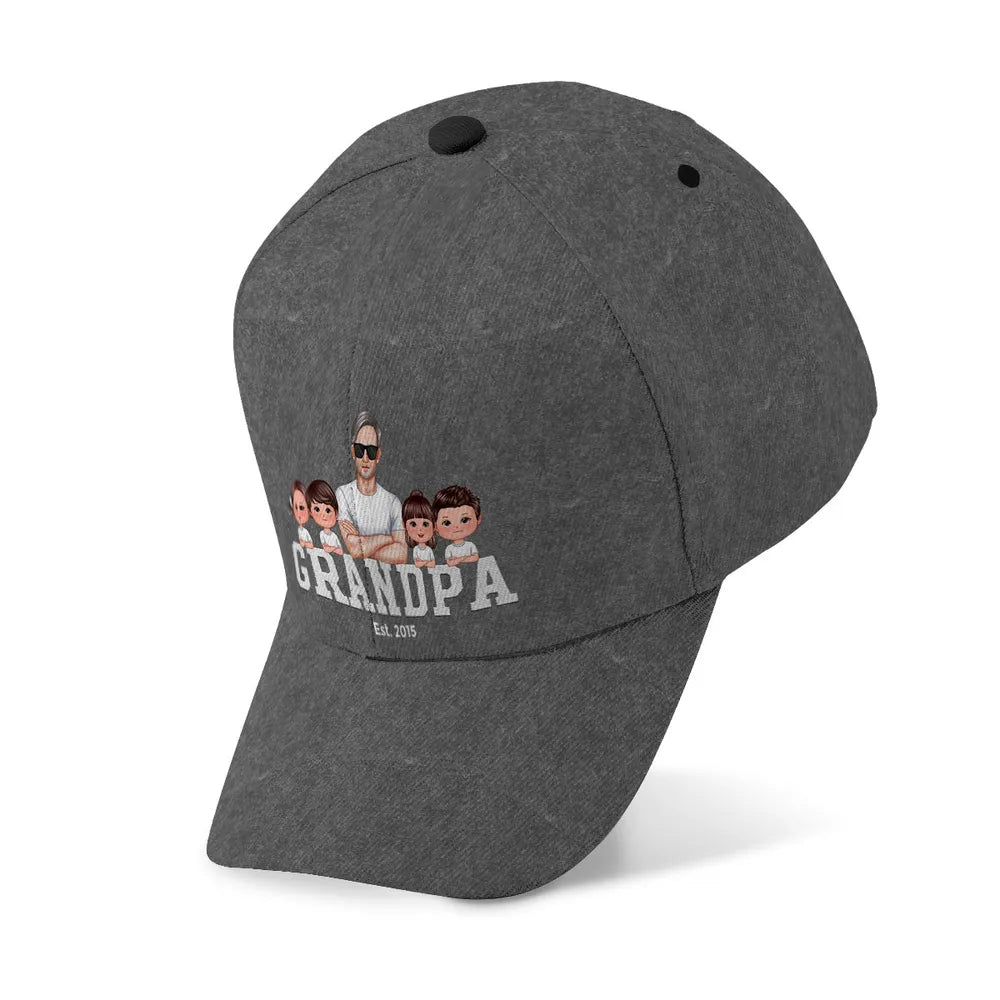 Grandpa Est Date Personalized Classic Cap