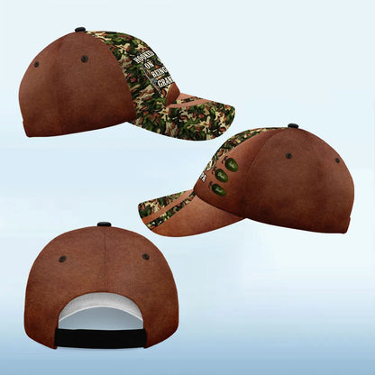 Hooked On Being Fishing Grandpa Papa Personalized Classic Cap, Father's Day Gift For Grandpa, Dad, Husband