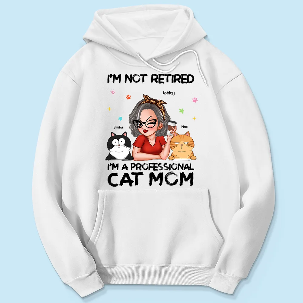 Professional Cat Mom, Retirement Gift For Cat Lovers - Personalized Shirt