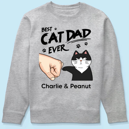 Certified Best Cat Dad Personalized Shirt, Funny Father's Day Gift For Cat Dad, Husband, Boyfriend
