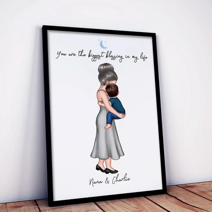 You Are My Everything Mom Holding Kid Personalized Poster, First Mother's Day Gift