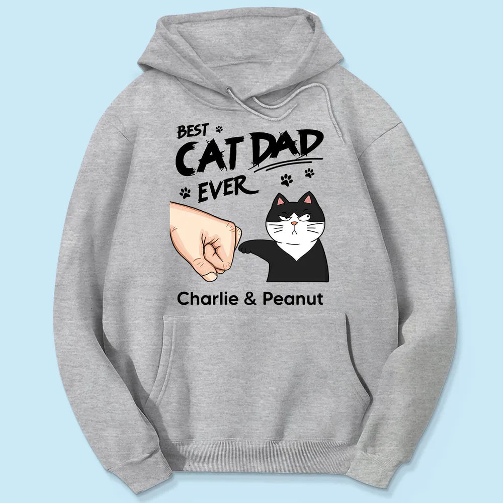 Certified Best Cat Dad Personalized Shirt, Funny Father's Day Gift For Cat Dad, Husband, Boyfriend