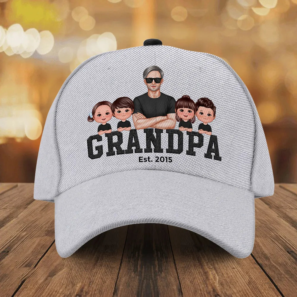 Grandpa Est Date Personalized Classic Cap