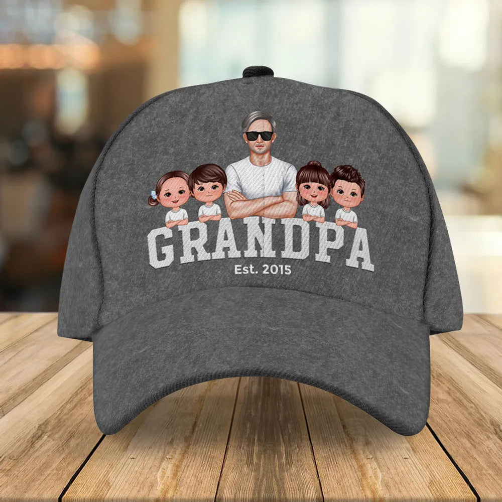 Grandpa Est Date Personalized Classic Cap