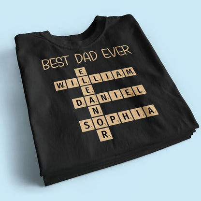 Custom Text Create Your Own Crossword Puzzle Personalized Dark Color Shirt