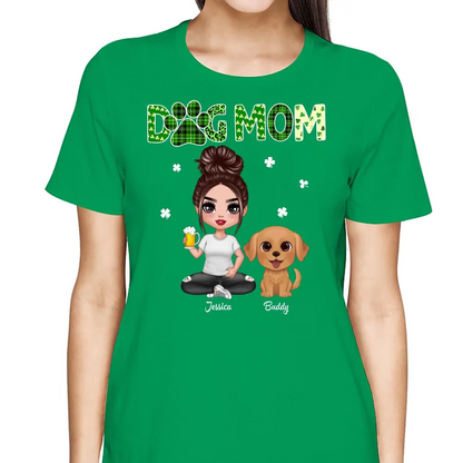 Dog Mom St. Patrick‘s Day Personalized Shirt