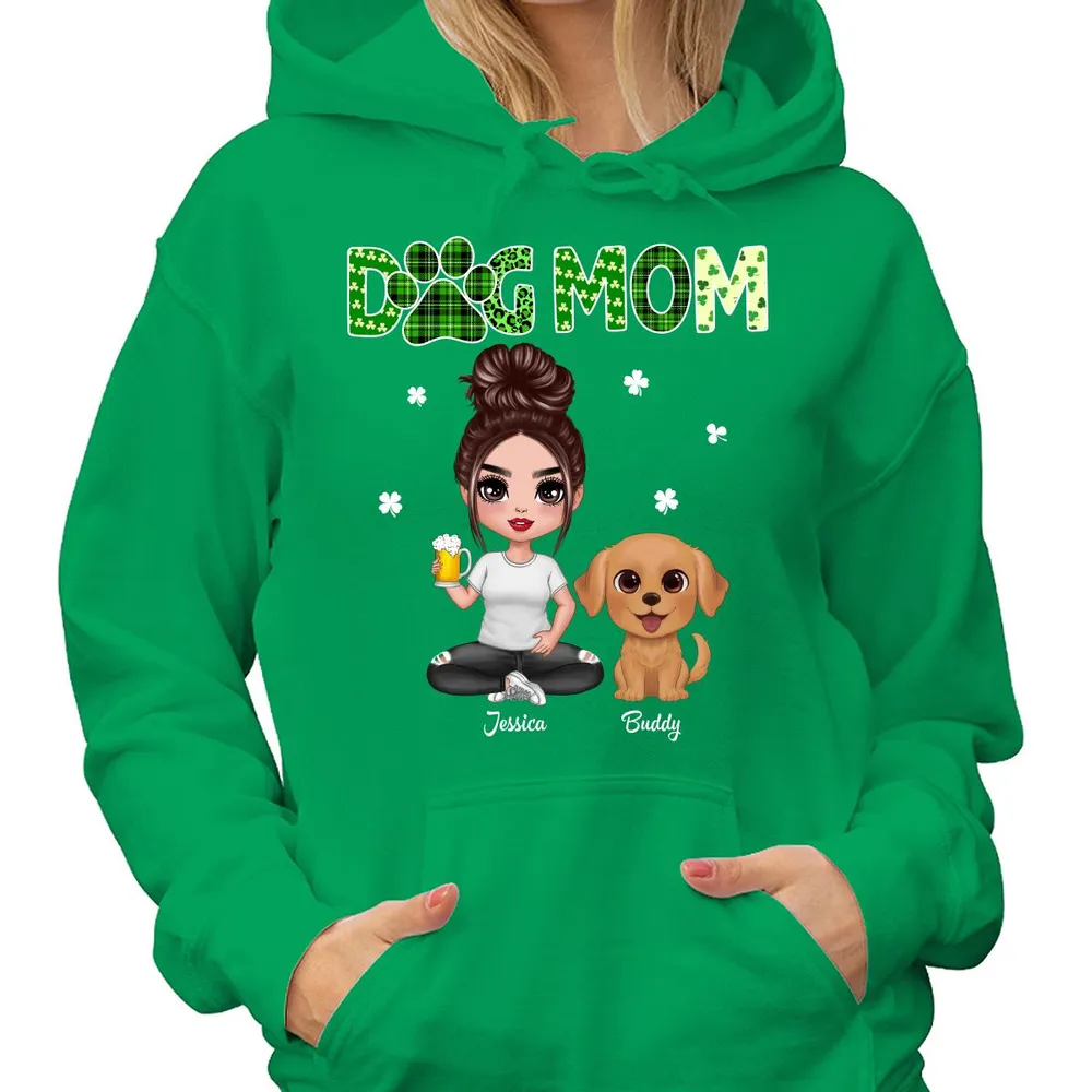 Dog Mom St. Patrick‘s Day Personalized Shirt